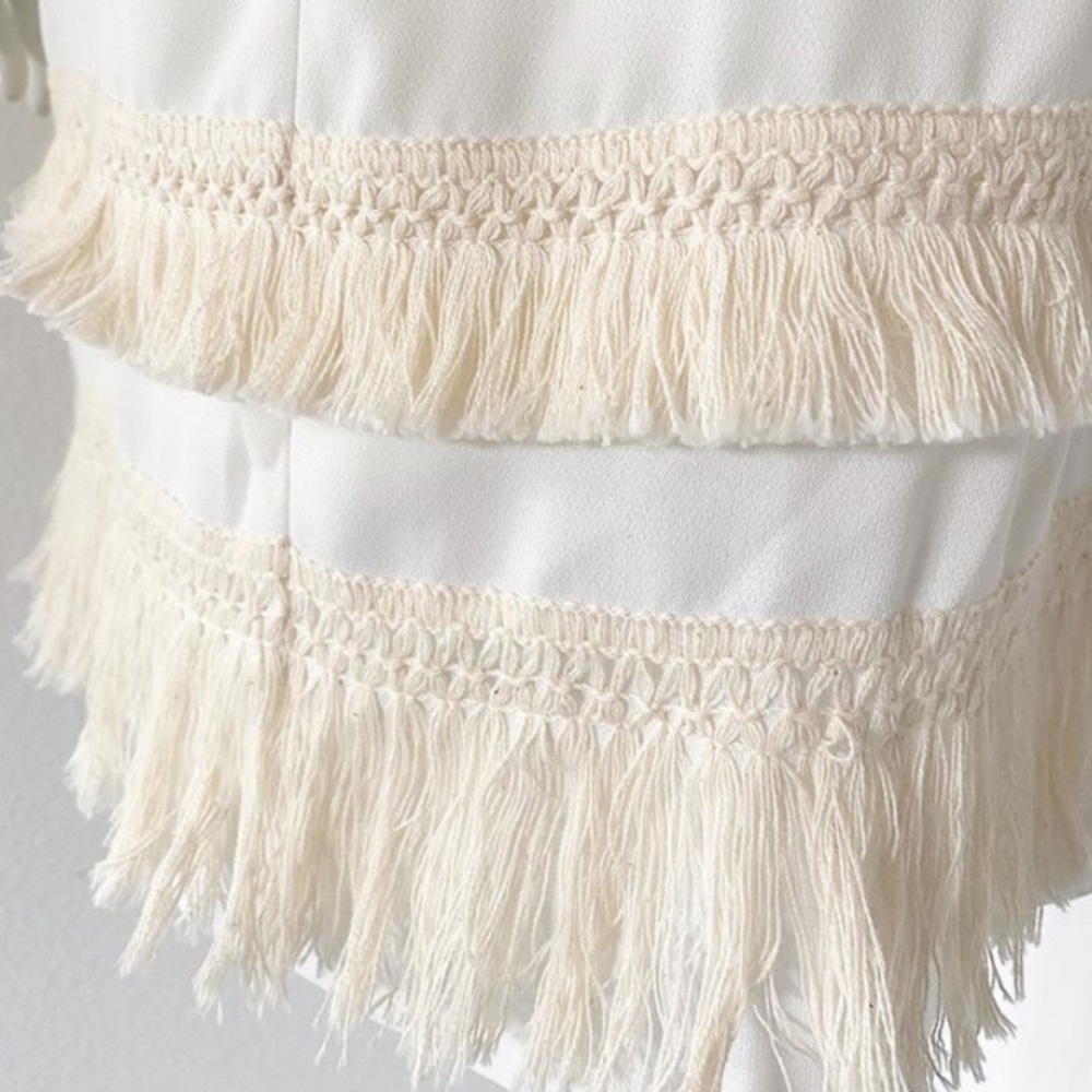 Modcloth White Optimistic Logistics Shift Dress - image 7